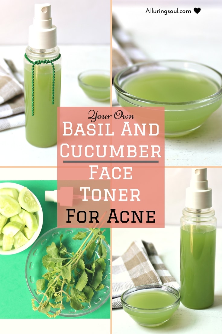 cooling cucumber face toner for acne