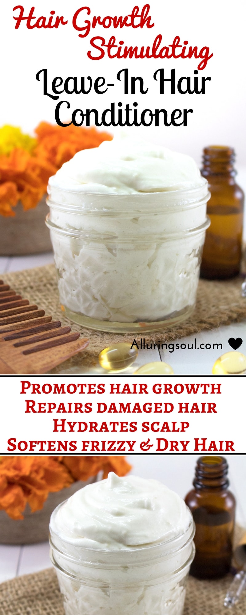 DIY Hair Growth Stimulating LeaveIn Conditioner