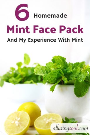 homemade mint face pack
