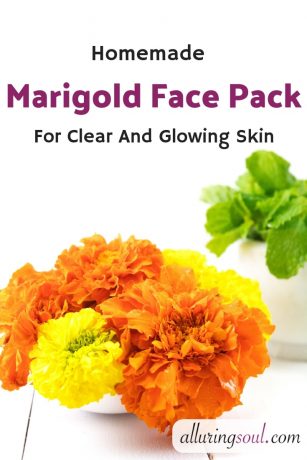 marigold face mask