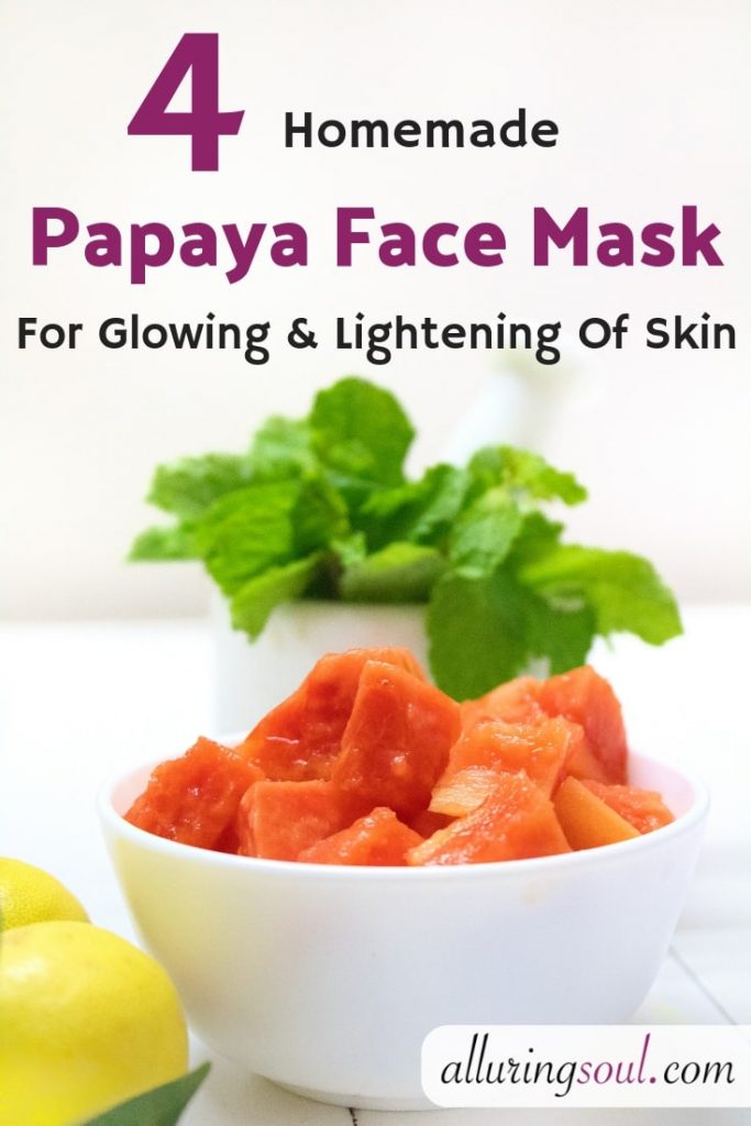 Papaya Face Pack For Glowing And Lightening of skin