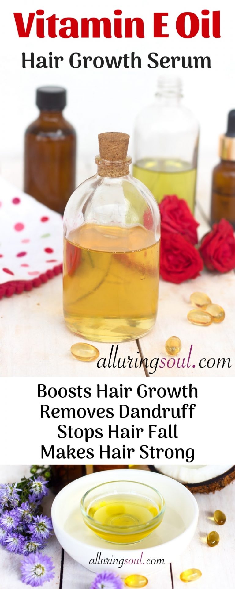 Vitamin E Hair Serum for Hair Growth & Healthy Scalp