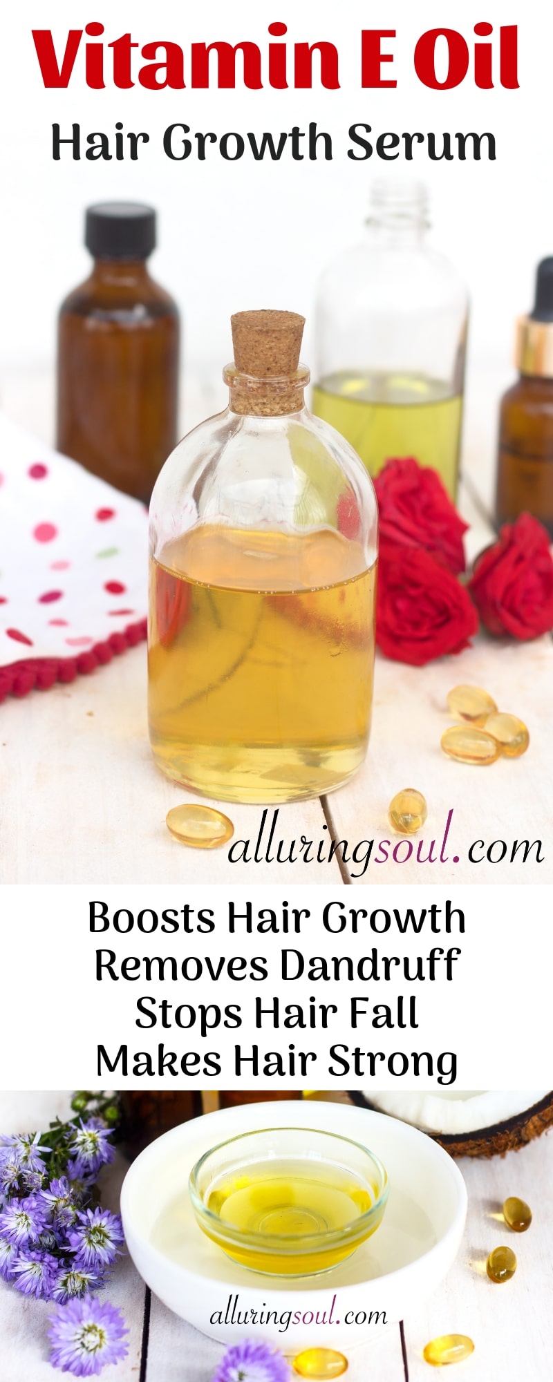 Vitamin E hair serum