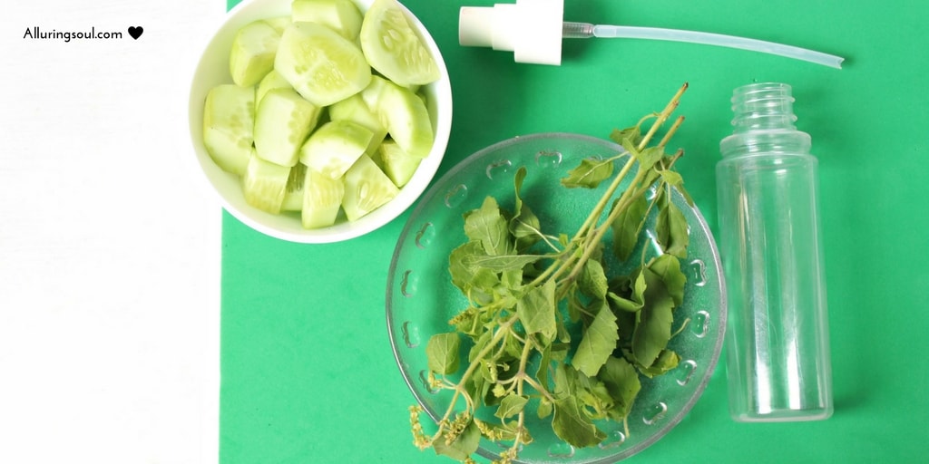 cooling cucumber face toner for acne