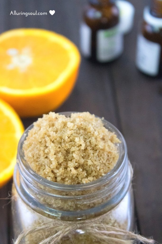 Refreshing Orange Sugar Scrub For Dark Spots