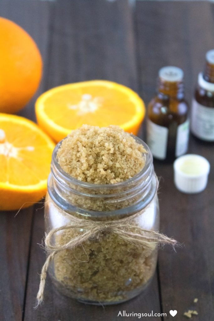 Refreshing Orange Sugar Scrub For Dark Spots