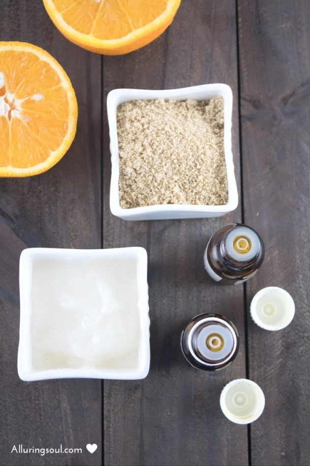 Refreshing Orange Sugar Scrub For Dark Spots