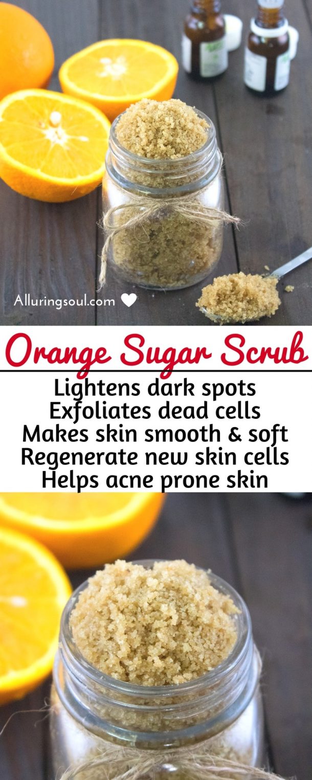 Refreshing Orange Sugar Scrub For Dark Spots