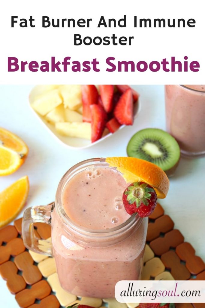 Fat Burner And Immune Booster Breakfast Smoothie