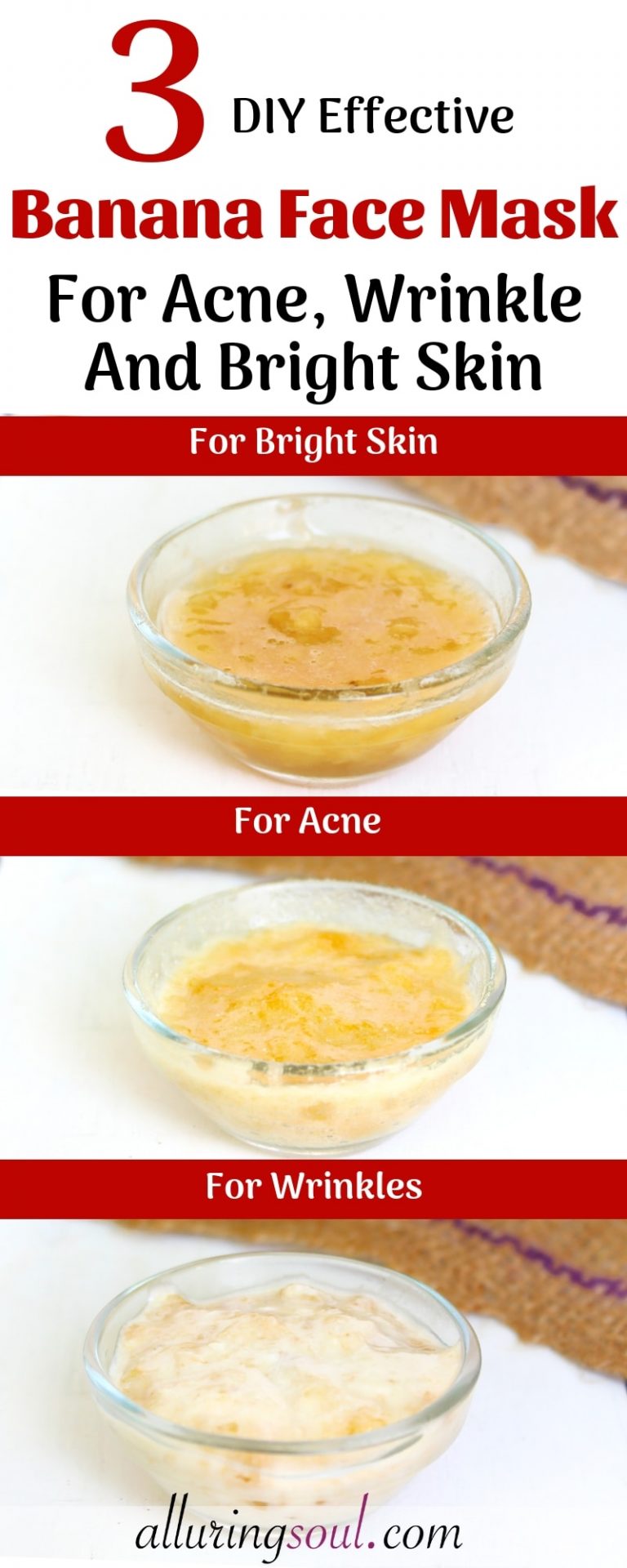 3 DIY Banana Face Mask For Acne, Wrinkles & Bright Skin