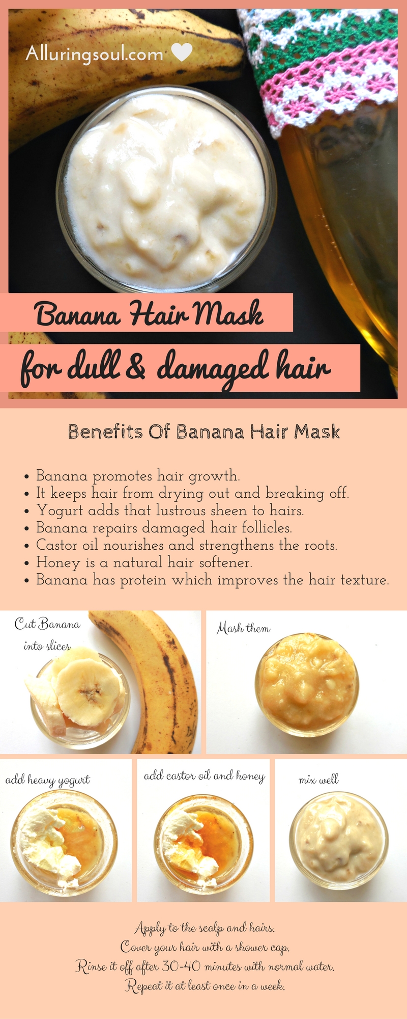 banana hair mask Alluring Soul