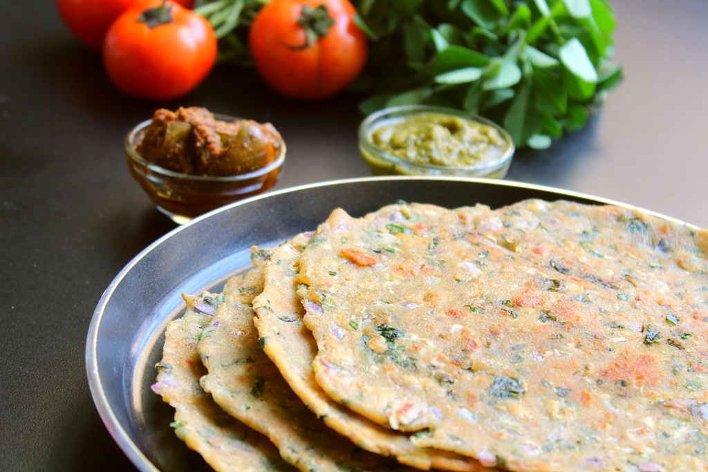 healthy fenugreek flatbread