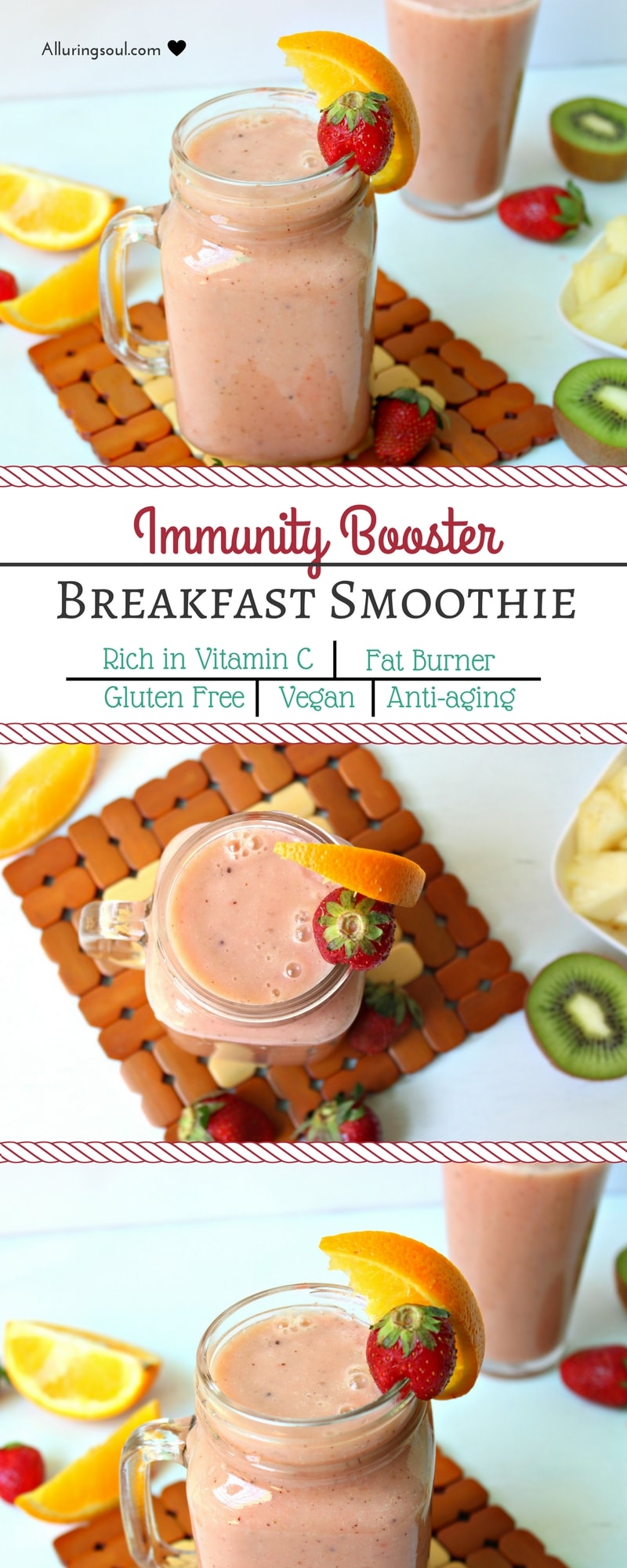 Fat burner and immune booster breakfast smoothie