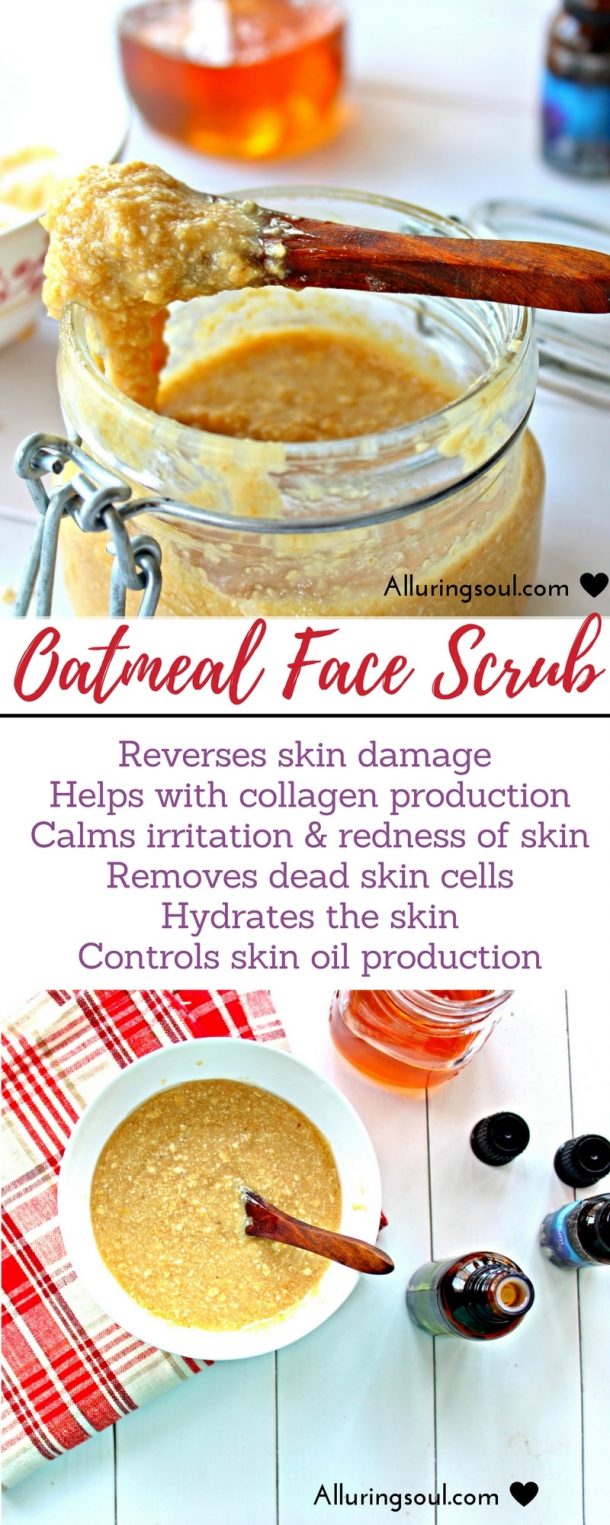 Healing Honey Oatmeal Face Scrub