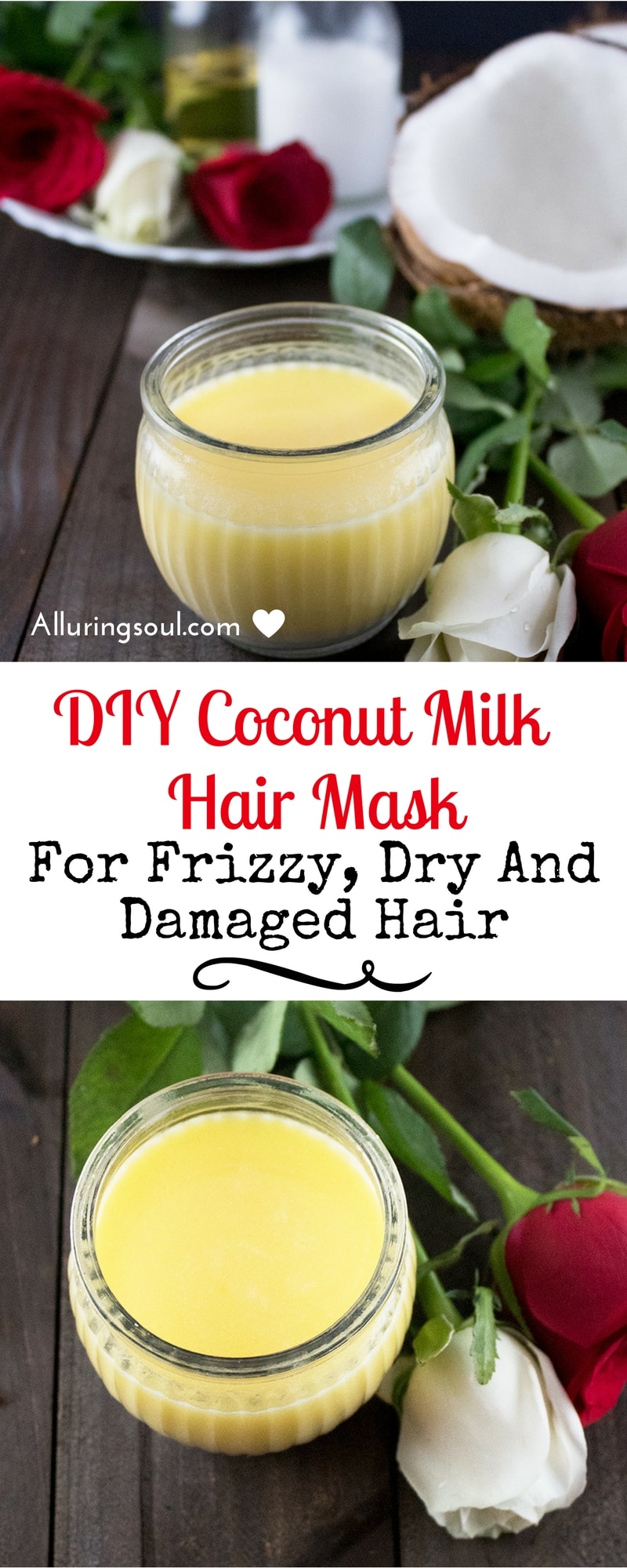 Coconut Milk Hair Mask | Alluring Soul