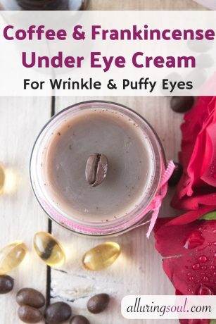 coffee and frankincense under eye cream
