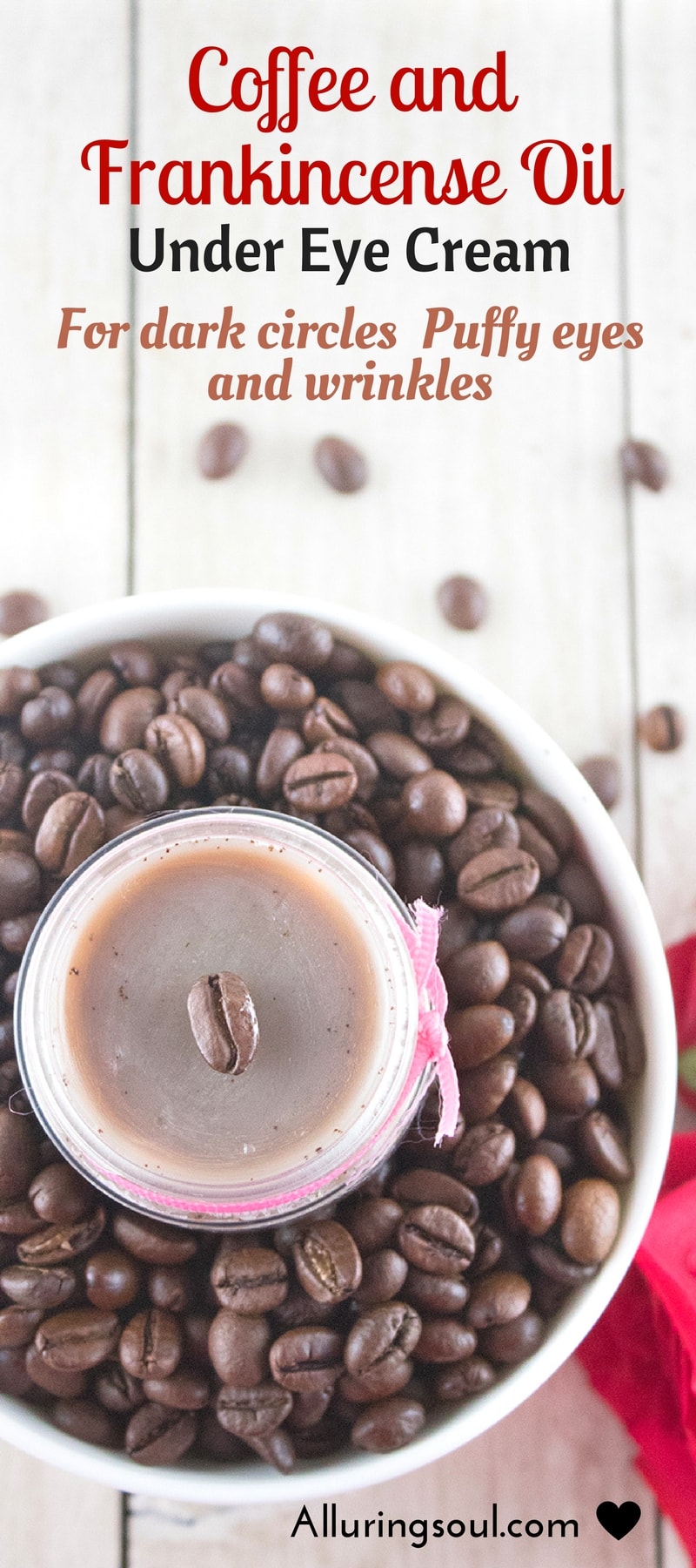 coffee and frankincense under eye cream