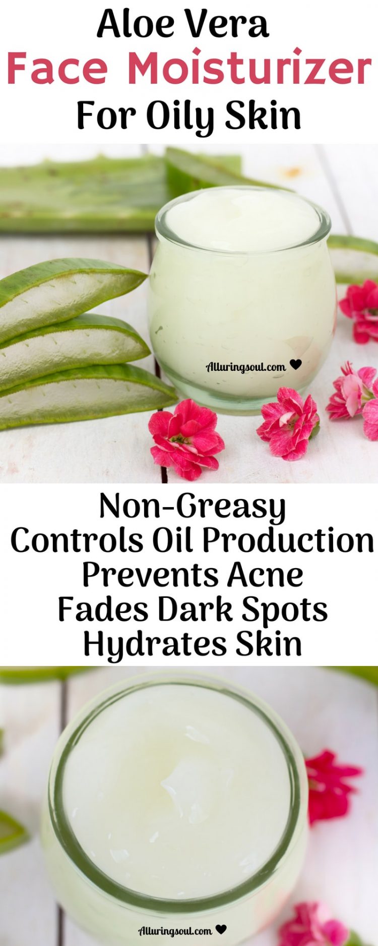 DIY Aloe Vera Face Moisturizer For Oily Skin