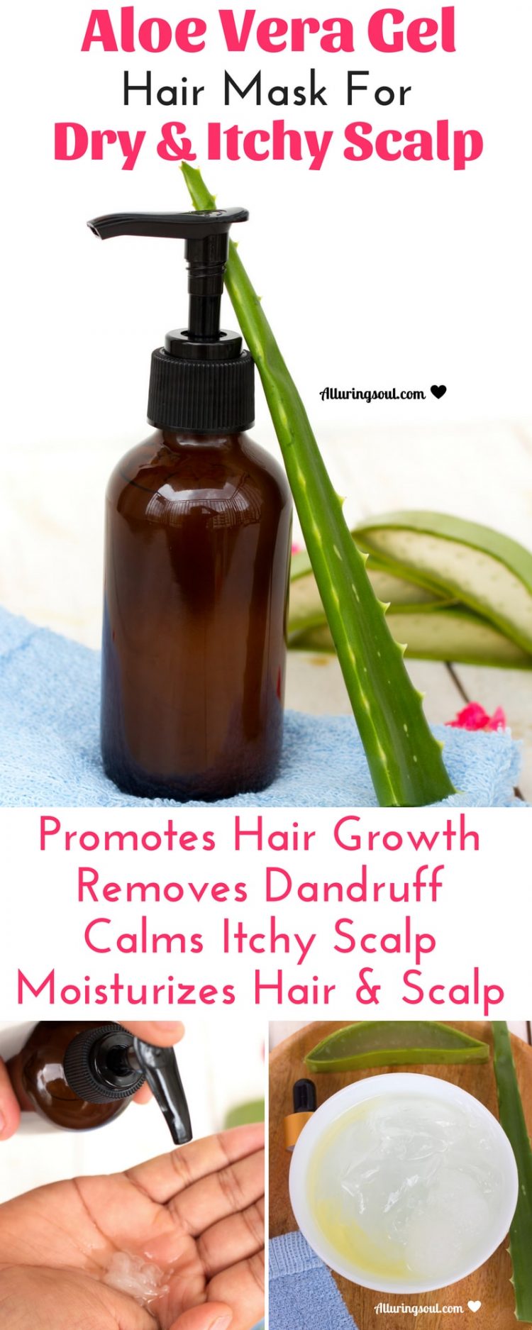 DIY Aloe Vera Hair Mask For Dry And Itchy Scalp