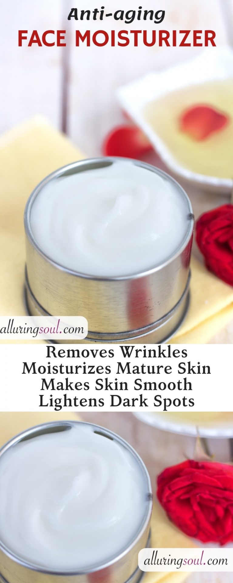 Powerful DIY AntiAging Face Moisturizer