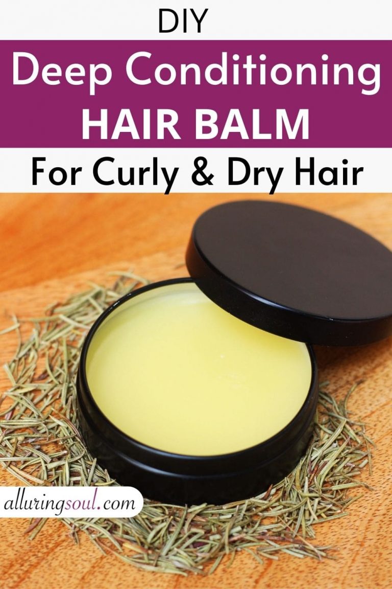 DIY Deep Conditioning Hair Balm For Dry & Curly Hair