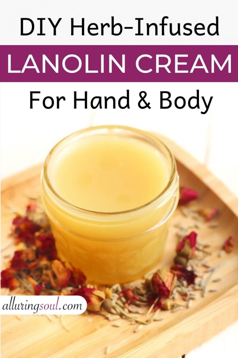 DIY Lanolin Cream For Body And Hand (HerbInfused)