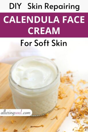 diy skin repairing calendula face cream