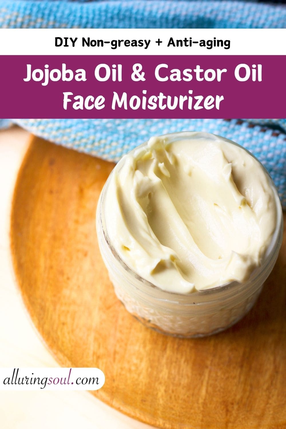 DIY Jojoba & Castor Oil Face Moisturizer (Non-greasy & Anti-aging)
