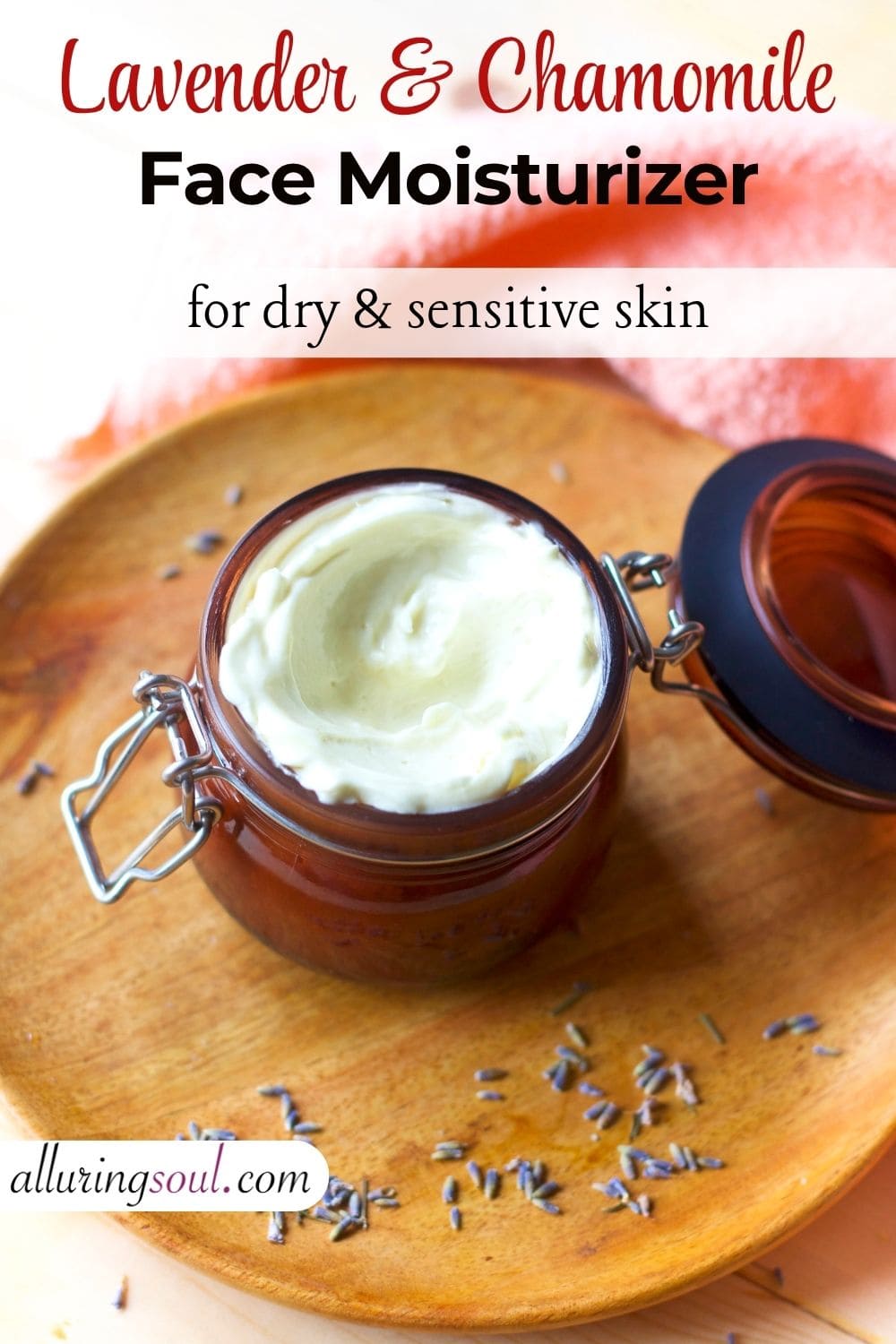 DIY Lavender and Chamomile Face Moisturizer for Sensitive & Dry Skin