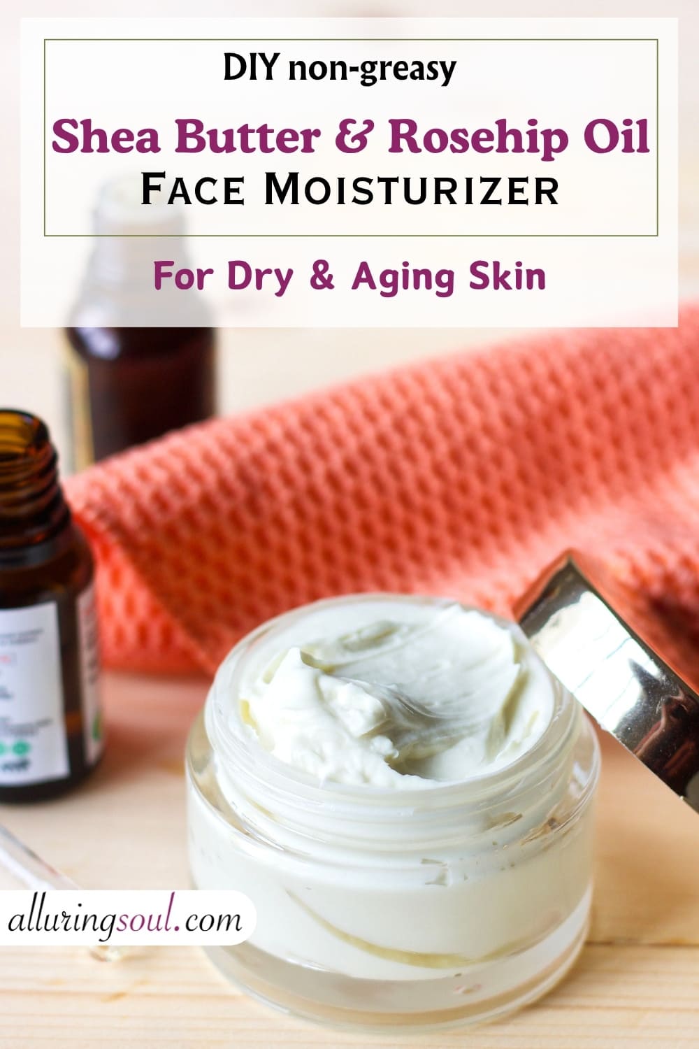 DIY Shea Butter Face Moisturizer for Dry & Aging Skin (Non-Greasy, Anti-Aging Recipe)
