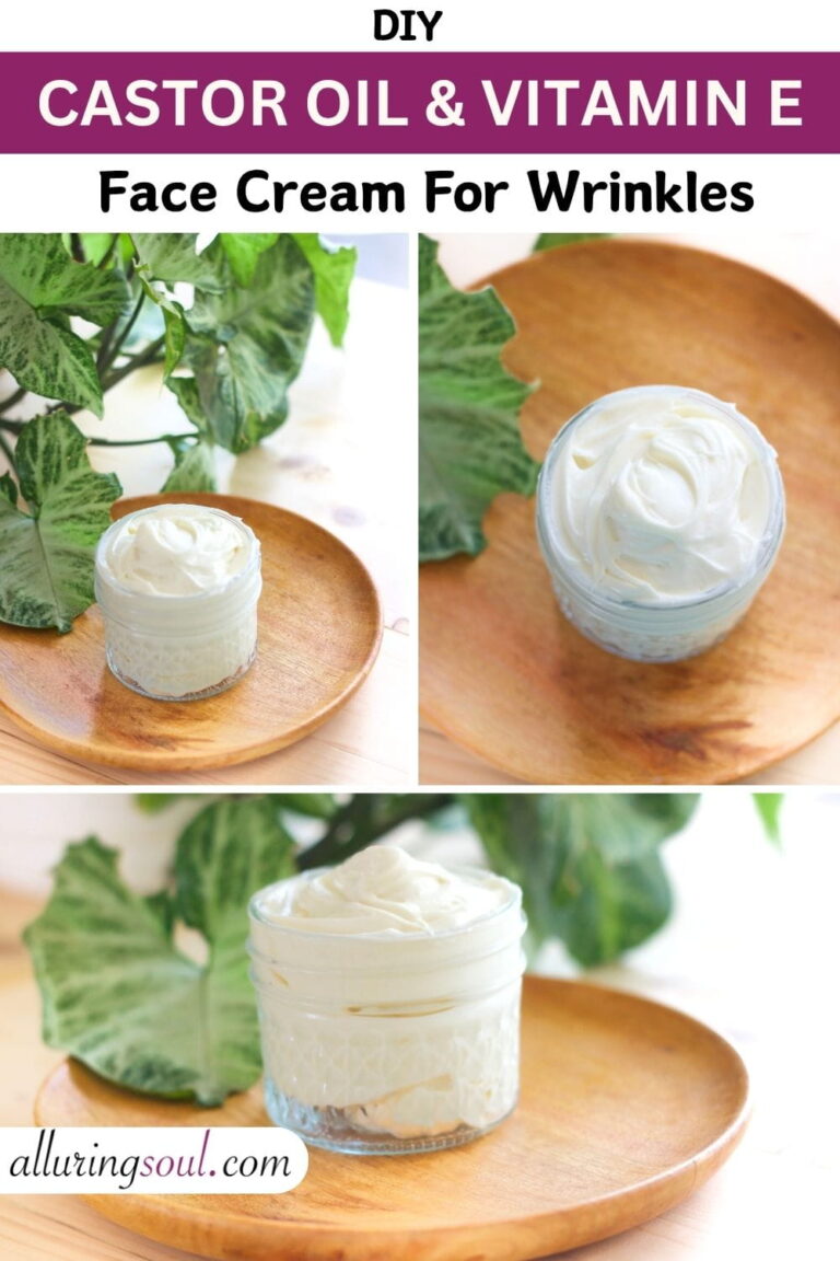 DIY Castor Oil And Vitamin E oil Face Cream For Wrinkles